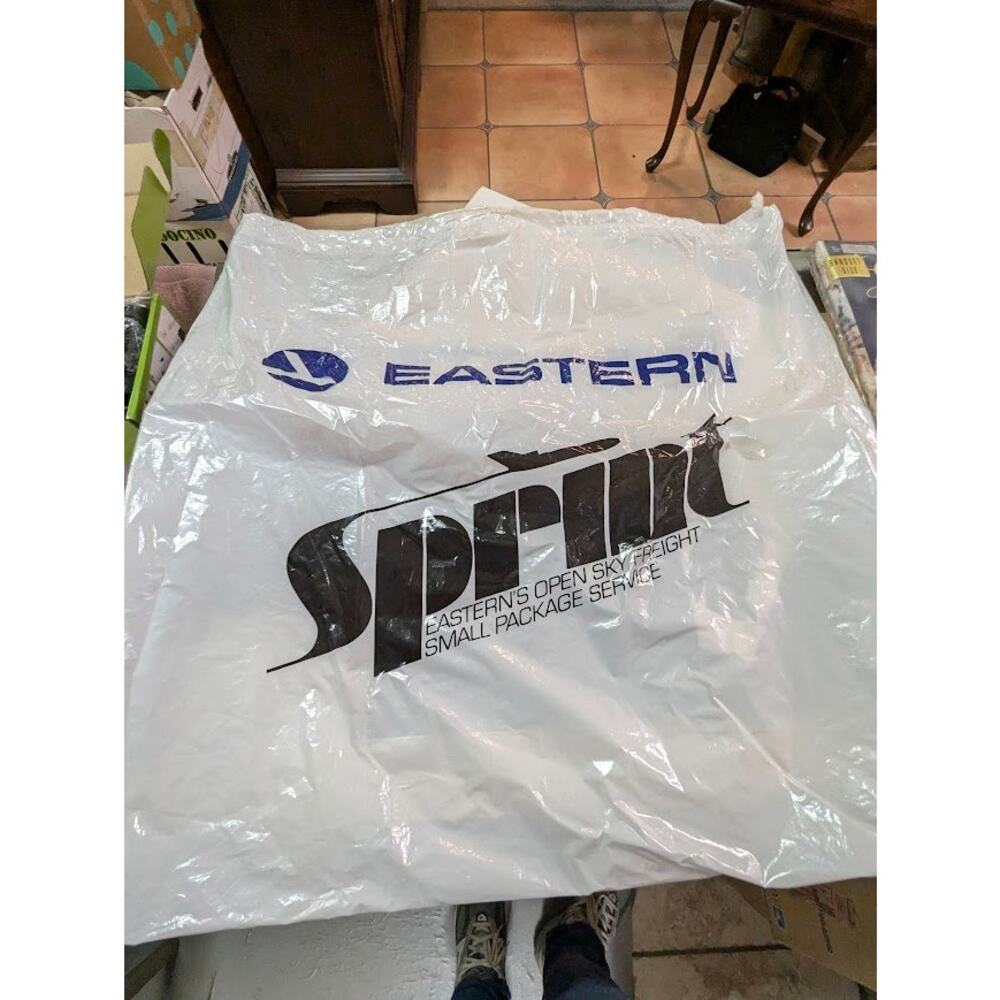Eastern Airlines Sprint Film Plastic Bag Vintage Memorabilia Travel Pre 1980